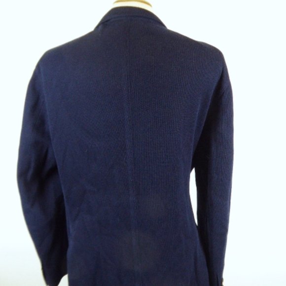 BOGLIOLI ITALY Dover UNSTRUCTURED navy blue cotton BLAZER jacket I58 40 - Picture 7 of 14